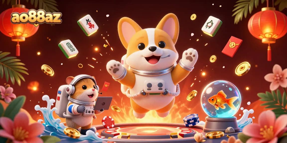 Experience endless fun at ao88az's space casino with dynamic gaming elements and engaging characters.