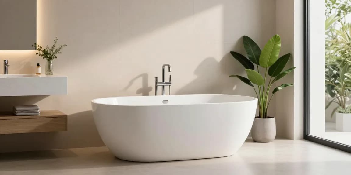 KingKonree elegant solid surface bathroom design showcasing luxury products and cleanliness.