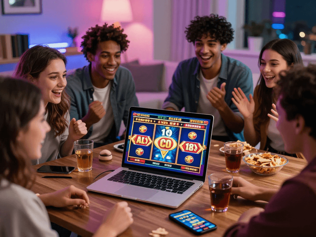 slot gacor hari ini excitement in a lively online gaming environment with friends