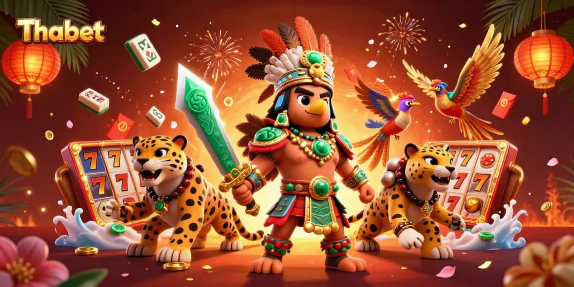 Engage in thrilling gameplay at Thabet with immersive 3D characters and casino elements.