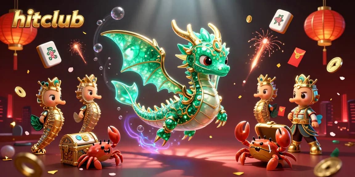 Hitclub showcases vibrant gambling fun with animated sea creatures and inviting casino elements.