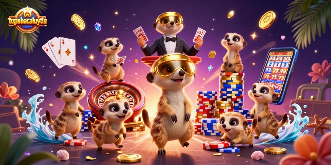 Experience excitement at topnhacaiuytin with meerkats running a vibrant casino operation full of winning moments.