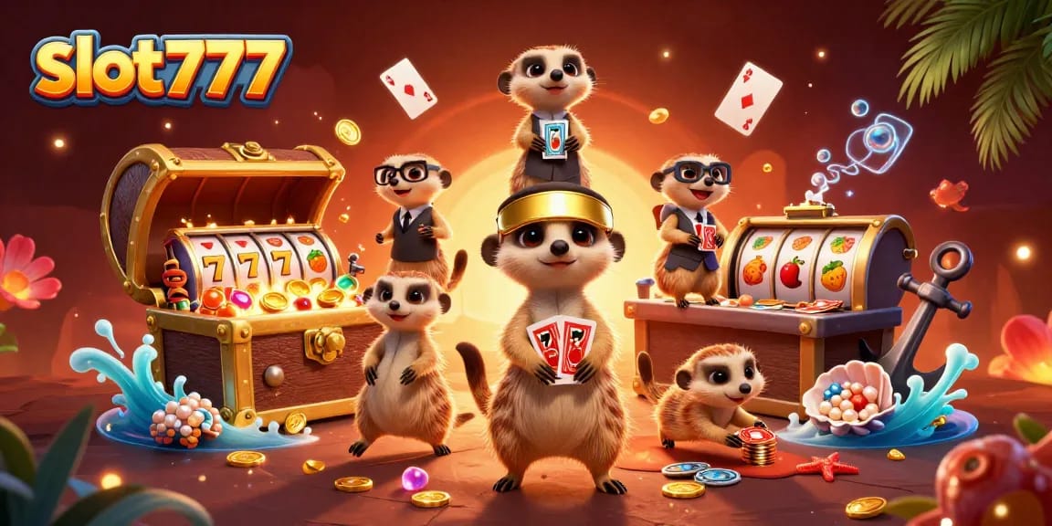 Menangkan slot777 sambil melihat koloni meerkat menjalankan kasino yang meriah.