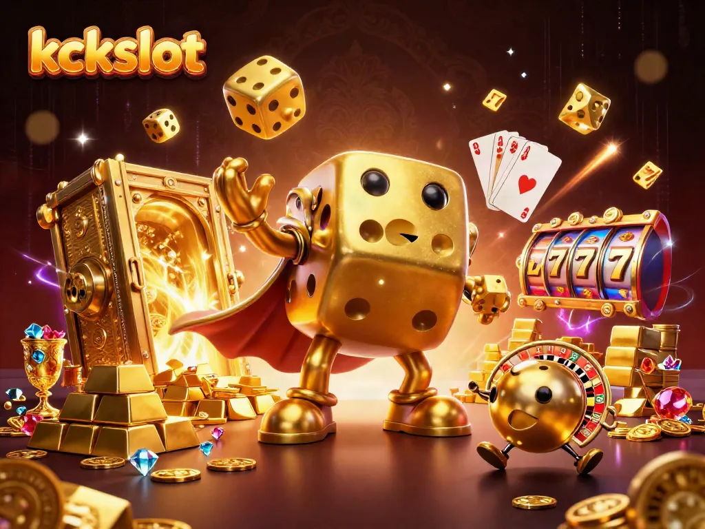 Menangkan kckslot dengan ilustrasi 3D dice golem yang menarik dalam aksi perjudian.