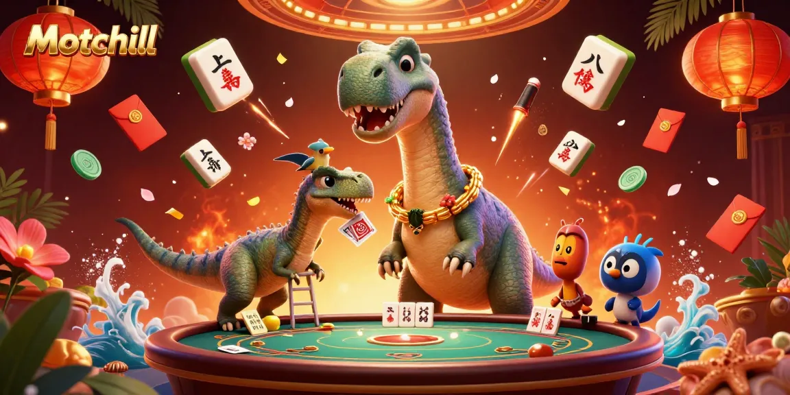 Experience the thrill of gambling with Motchill's vibrant casino scene, featuring unique 3D characters.