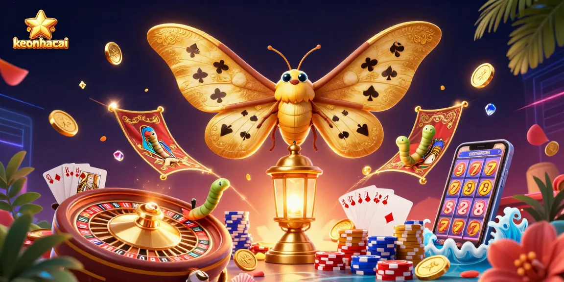 Experience the excitement of keonhacai with vibrant casino scenes and dynamic game elements.
