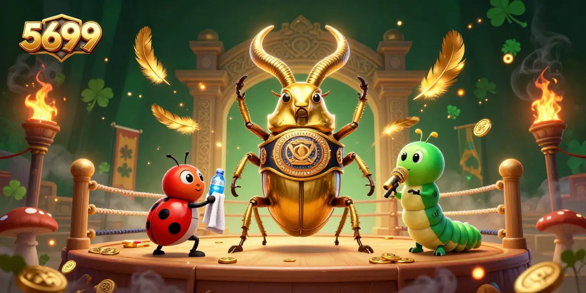 Engage with 5699's vibrant online casino experience featuring unique character art and gaming elements.
