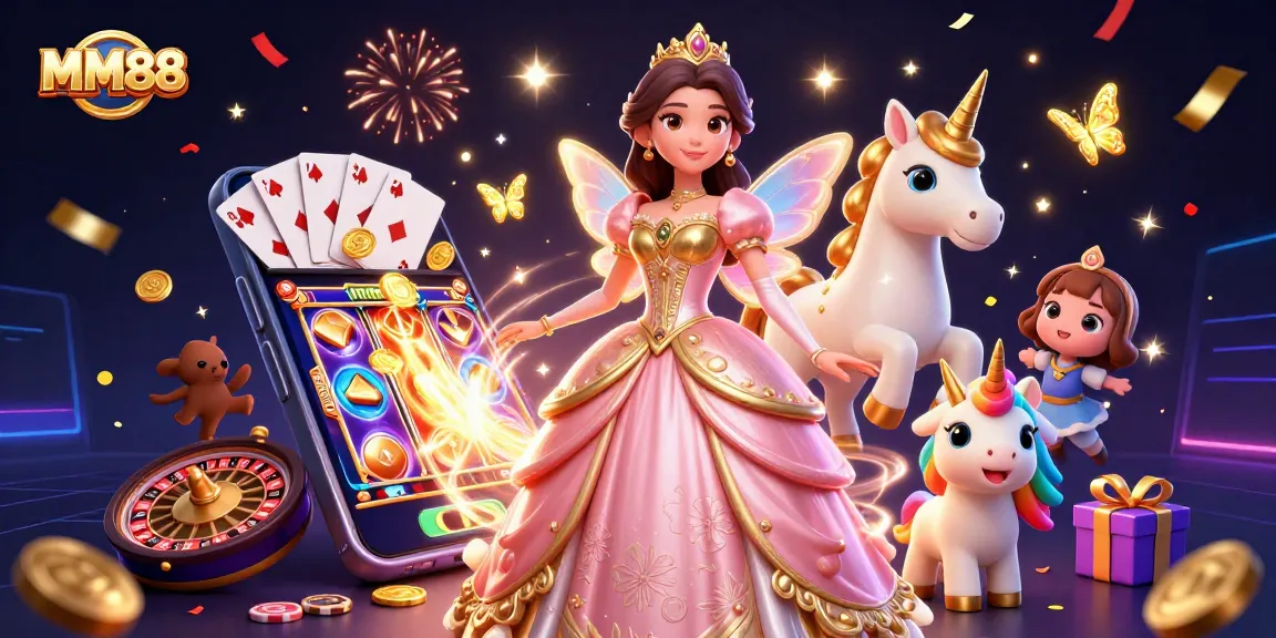 Win big at MM88 with vibrant 3D characters and dynamic casino elements filled with epic energy.