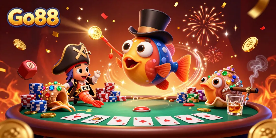 Join Go88's exciting adventure with vibrant characters thriving in an engaging online casino scene.