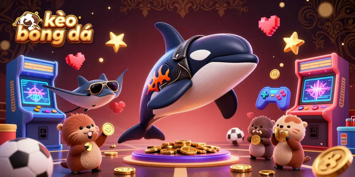 Bet on kèo bóng đá with dynamic cartoon characters and vibrant casino elements