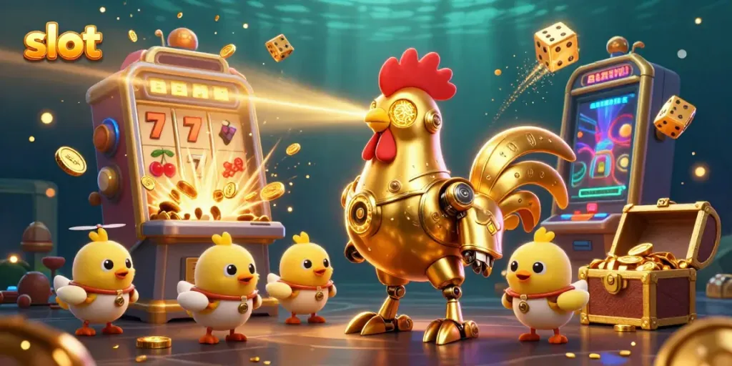 Experience thrilling slot action with a vibrant jackpot explosion and interactive gaming elements.