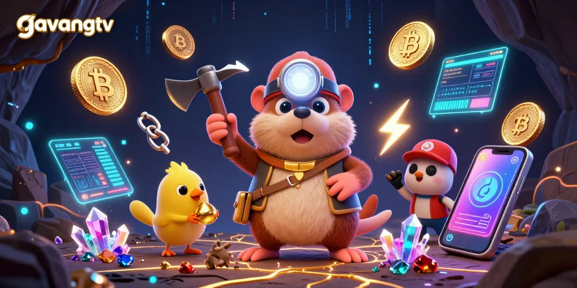 Experience gambling action with gavangtv visualized through vibrant treasure hunting in a rich digital world.