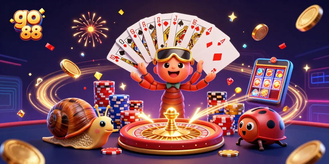 Experience go 88 excitement with a vibrant casino scene showcasing thrilling games and winning moments.