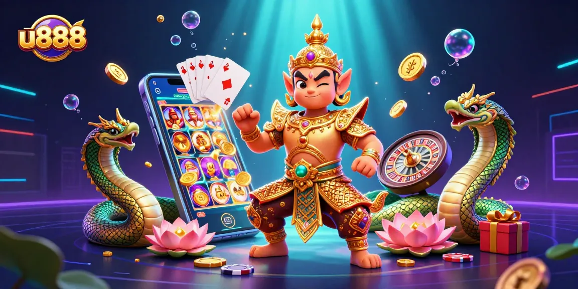 Experience u888's vibrant casino atmosphere with interactive games and captivating characters.