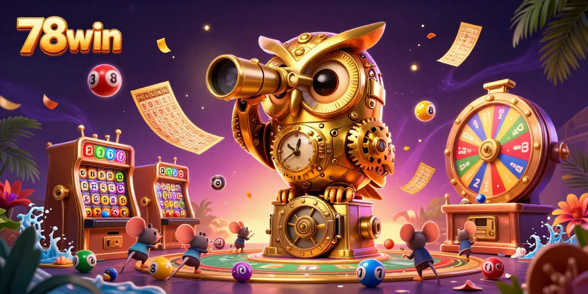 Experience thrilling gameplay at 78win with an ultra-detailed 3D casino illustration.