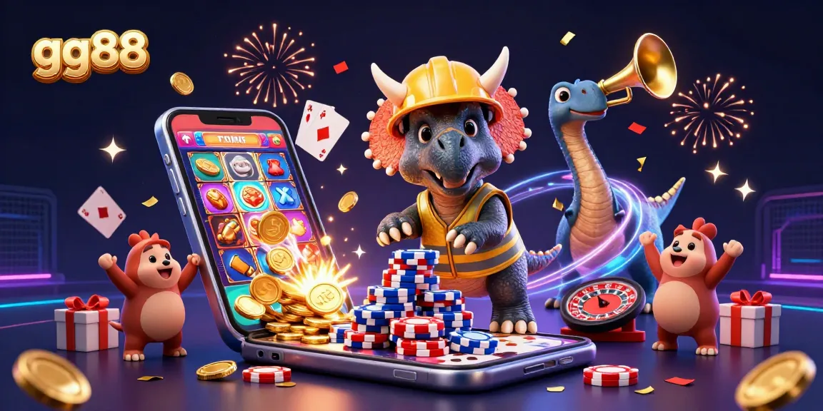 Celebrate exciting wins at gg88 with vibrant 3D casino characters and games.