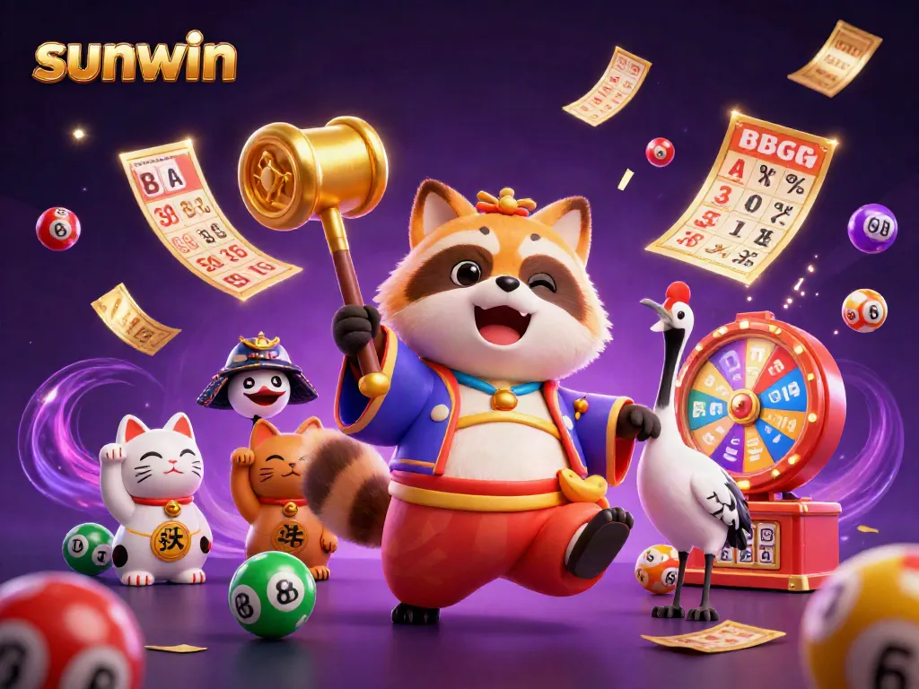 Experience the excitement of sunwin lottery with vibrant colors and dynamic game elements.