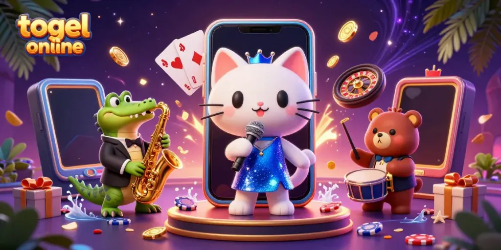 Experience exciting togel online action with a jazz-singer cat, crocodile saxophonist, and bear drummer.