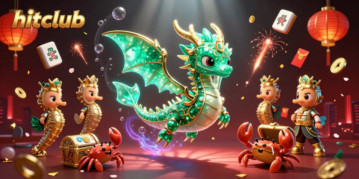 Hitclub showcases vibrant gambling fun with animated sea creatures and inviting casino elements.
