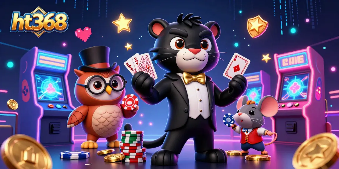 Engaging ht368 casino scene showcasing vibrant characters and dynamic gaming elements for bettors.