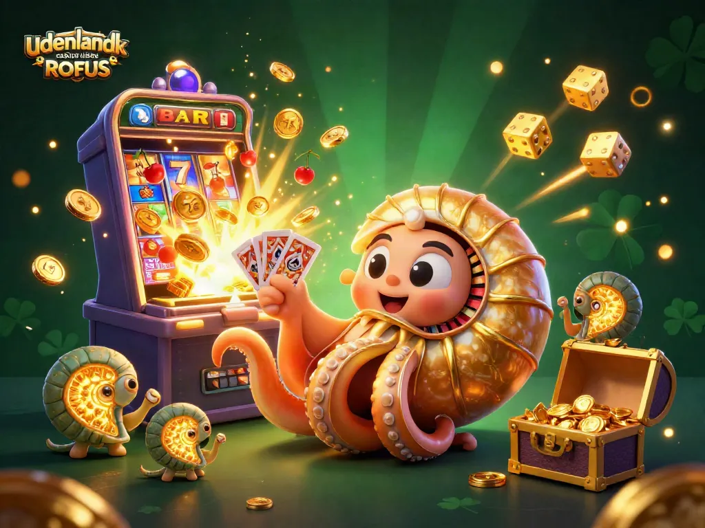 Experience excitement at udenlandsk casino uden ROFUS with vibrant scenes of 3D characters and jackpot elements.