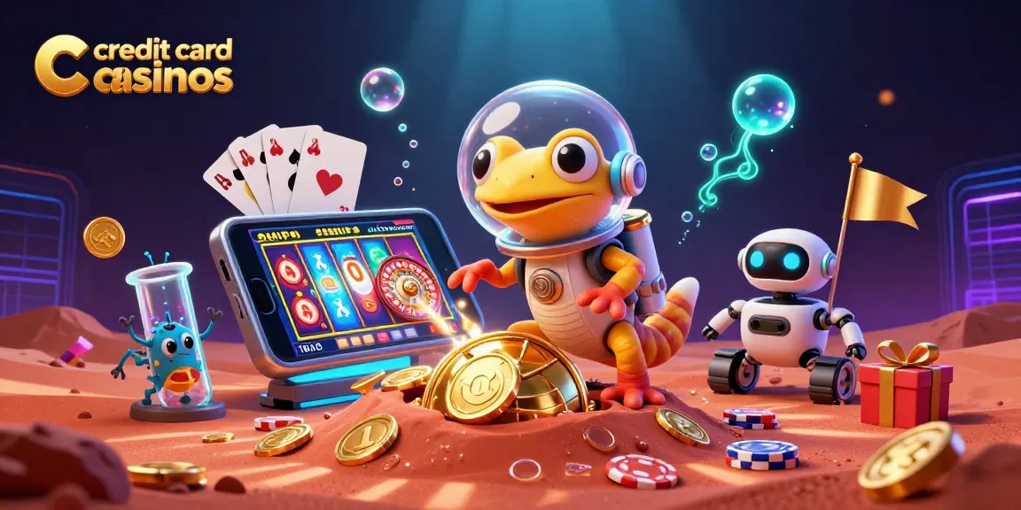 Engage with thrilling credit card casinos showcasing exciting slot games and vibrant casino action.