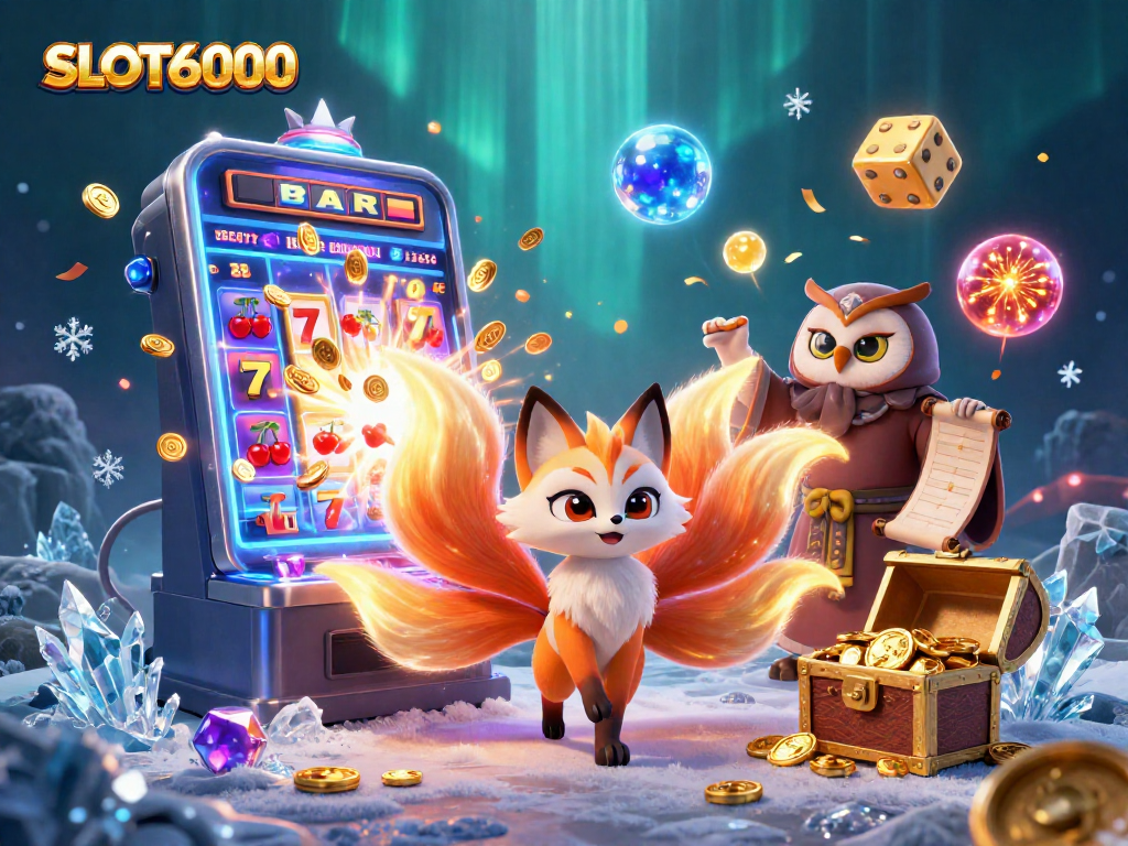 Experience the vibrant world of SLOT6000 with colorful characters and dynamic gaming elements showcasing excitement.
