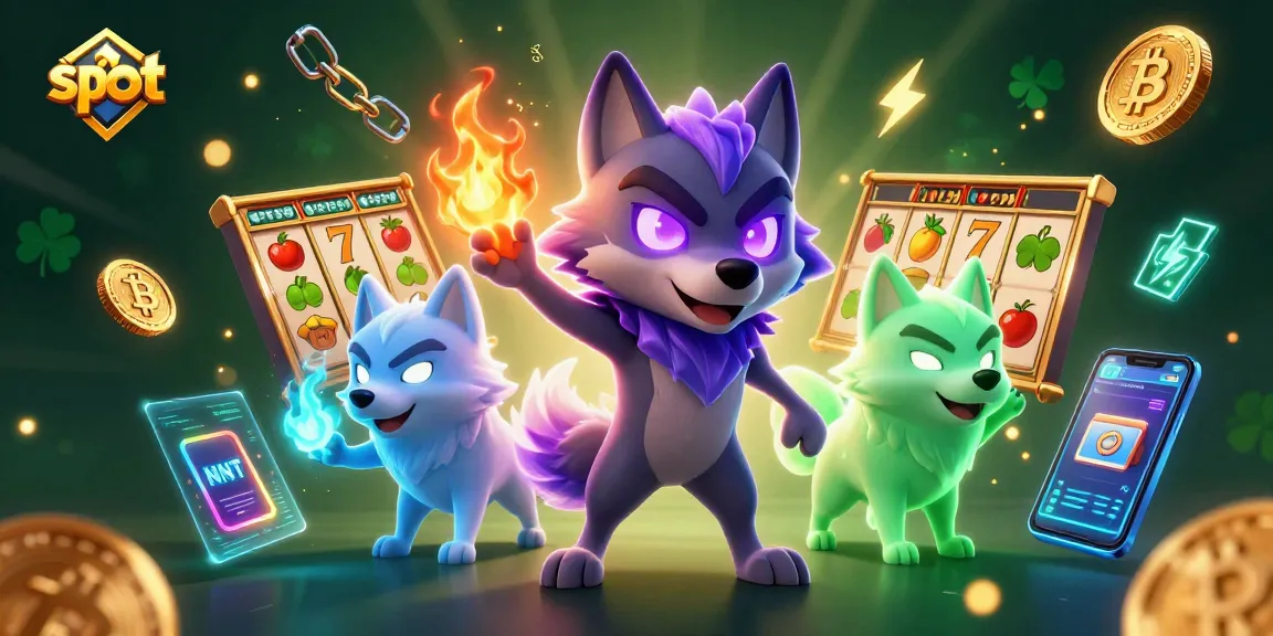 Spin the reels at slot games featuring spectacular wolf characters and vibrant crypto elements.