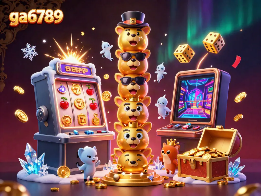 Engage with the thrilling atmosphere of ga6789, featuring dynamic casino elements and vivid 3D characters.