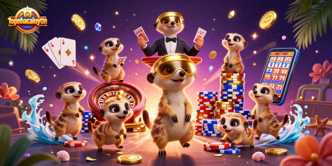 Experience excitement at topnhacaiuytin with meerkats running a vibrant casino operation full of winning moments.