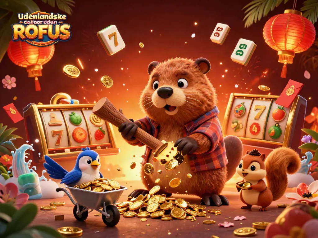 Play exciting casino games at udenlandske casinoer uden ROFUS with golden coin rewards and vibrant gameplay.