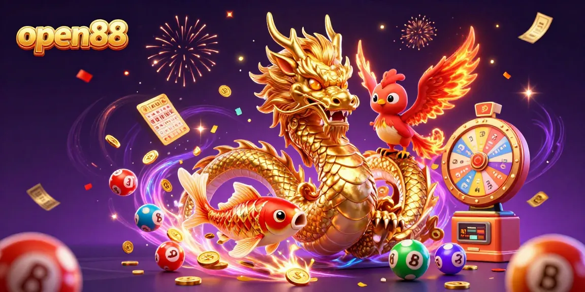 Experience the excitement of winning with open88's vibrant casino world featuring dynamic characters and games.